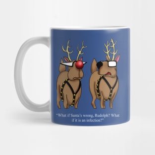 Funny Spectickles Red Nose Reindeer Diagnosis Mug